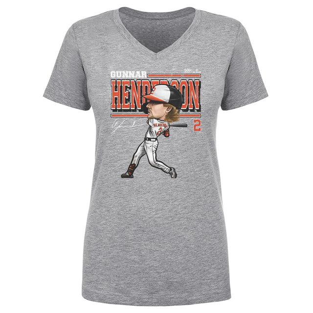 Gunnar Henderson Women's V-Neck T-Shirt | 500 LEVEL