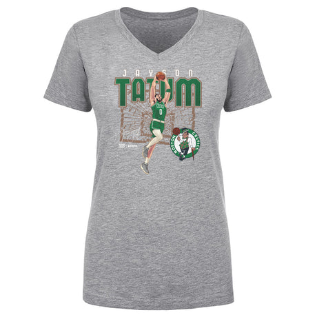 Jayson Tatum Women's V-Neck T-Shirt | 500 LEVEL