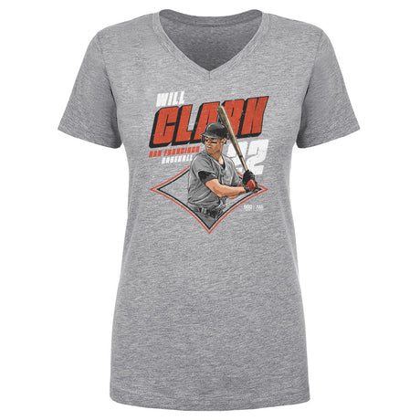 Will Clark Women's V-Neck T-Shirt | 500 LEVEL