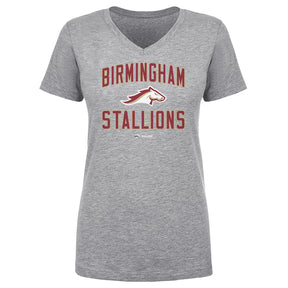 Birmingham Stallions Women's V-Neck T-Shirt | 500 LEVEL