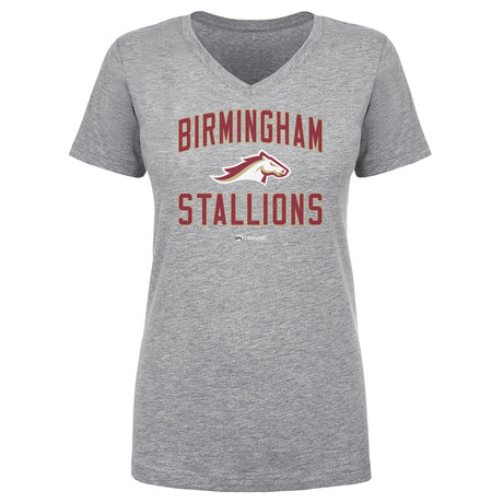 Birmingham Stallions Women's V-Neck T-Shirt | 500 LEVEL