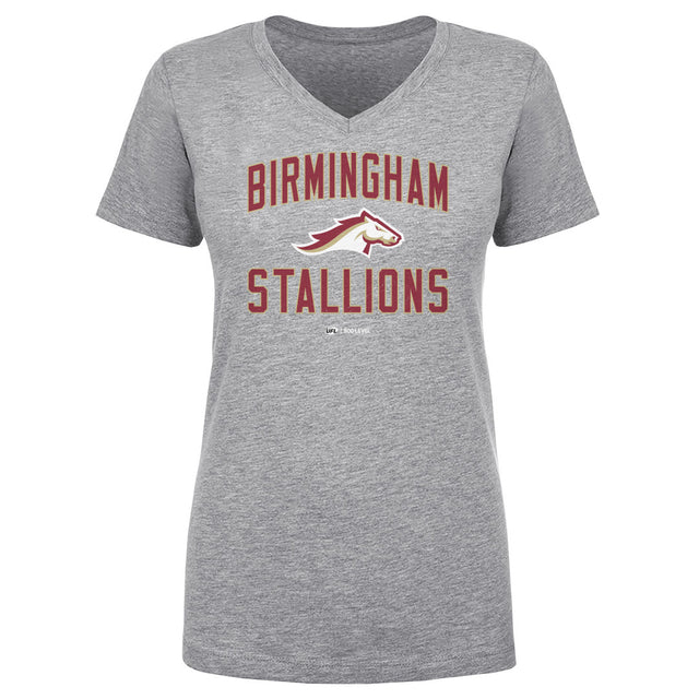 Birmingham Stallions Women's V-Neck T-Shirt | 500 LEVEL