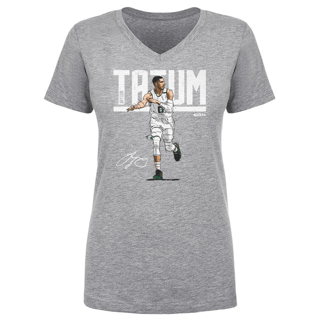 Jayson Tatum Women's V-Neck T-Shirt | 500 LEVEL