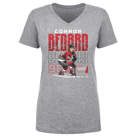 Connor Bedard Women's V-Neck T-Shirt | 500 LEVEL