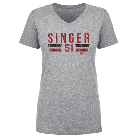 Brady Singer Women's V-Neck T-Shirt | 500 LEVEL