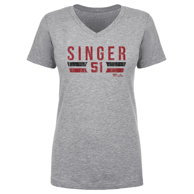 Brady Singer Women's V-Neck T-Shirt | 500 LEVEL