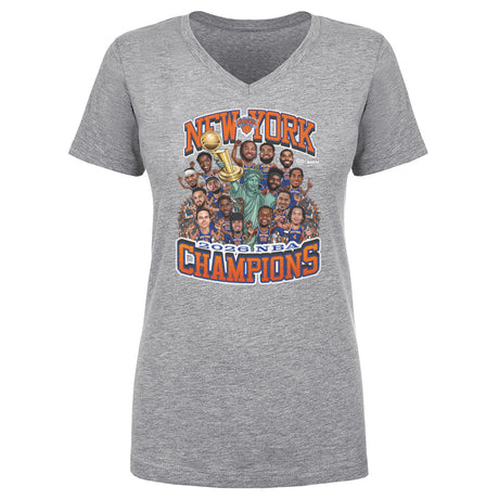 New York Knicks Women's V-Neck T-Shirt | 500 LEVEL