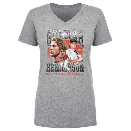 Gunnar Henderson Women's V-Neck T-Shirt | 500 LEVEL