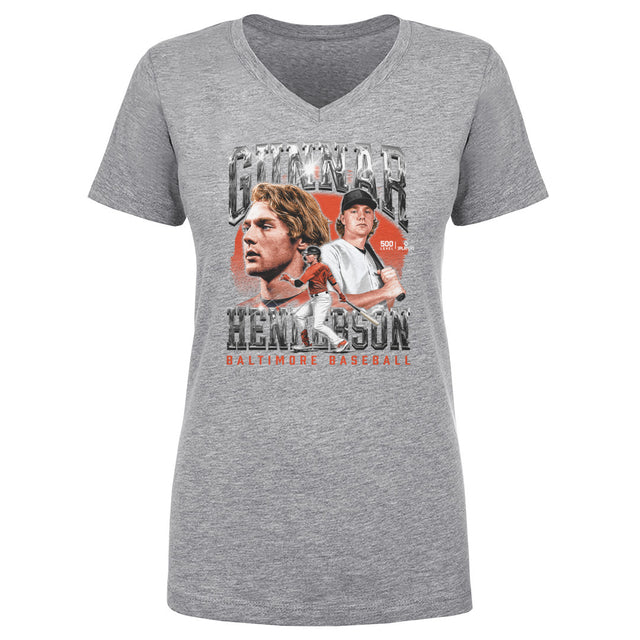 Gunnar Henderson Women's V-Neck T-Shirt | 500 LEVEL