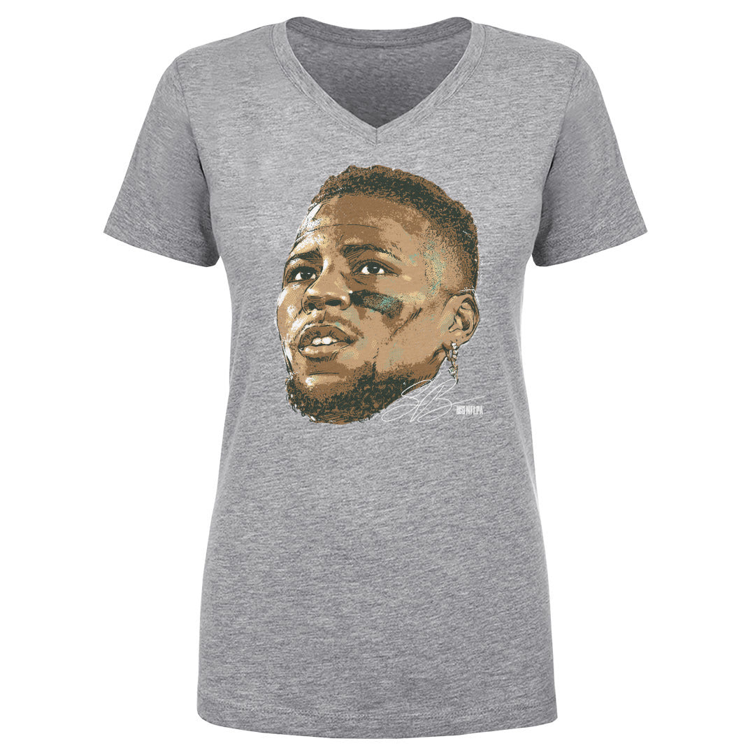Saquon Barkley Women's V-Neck T-Shirt | 500 LEVEL