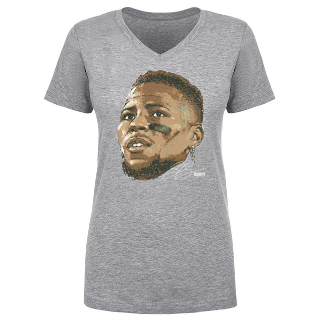 Saquon Barkley Women's V-Neck T-Shirt | 500 LEVEL