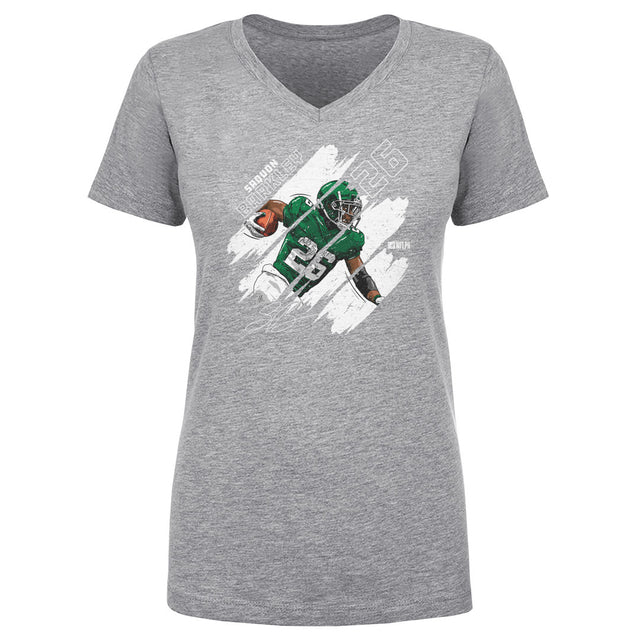 Saquon Barkley Women's V-Neck T-Shirt | 500 LEVEL