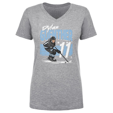 Dylan Guenther Women's V-Neck T-Shirt | 500 LEVEL