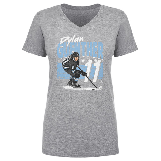 Dylan Guenther Women's V-Neck T-Shirt | 500 LEVEL