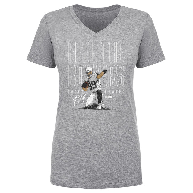 Brock Bowers Women's V-Neck T-Shirt | 500 LEVEL