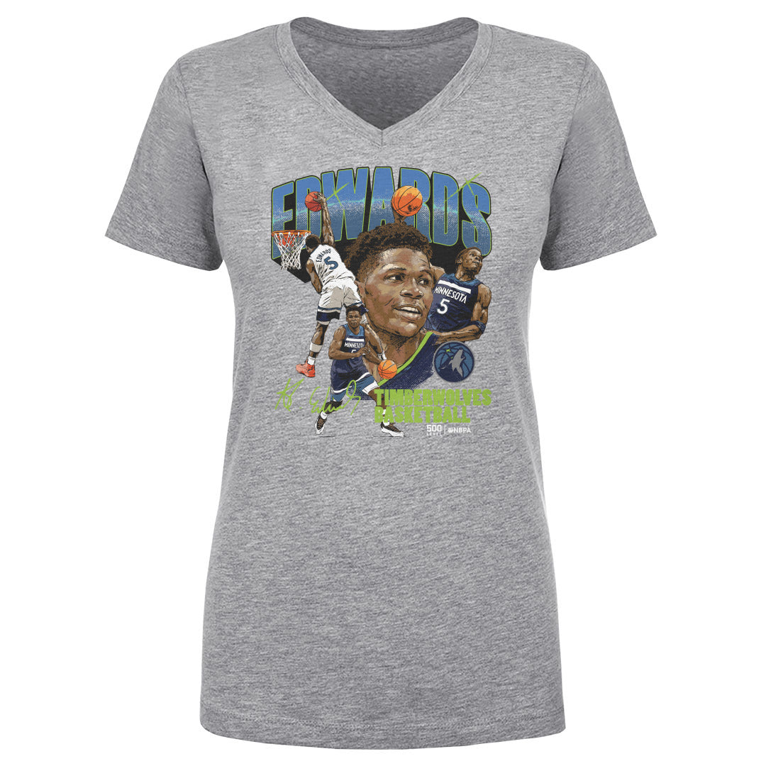 Anthony Edwards Women's V-Neck T-Shirt | 500 LEVEL