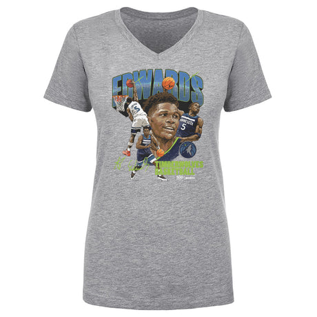 Anthony Edwards Women's V-Neck T-Shirt | 500 LEVEL