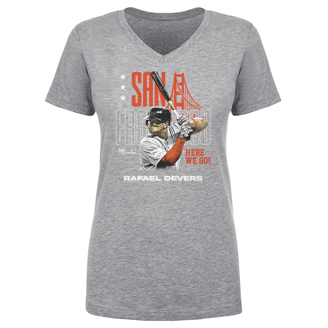 Rafael Devers Women's V-Neck T-Shirt | 500 LEVEL