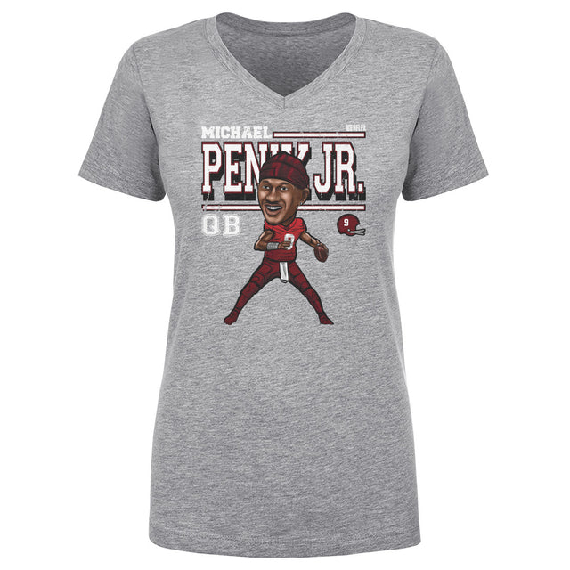 Michael Penix Jr. Women's V-Neck T-Shirt | 500 LEVEL