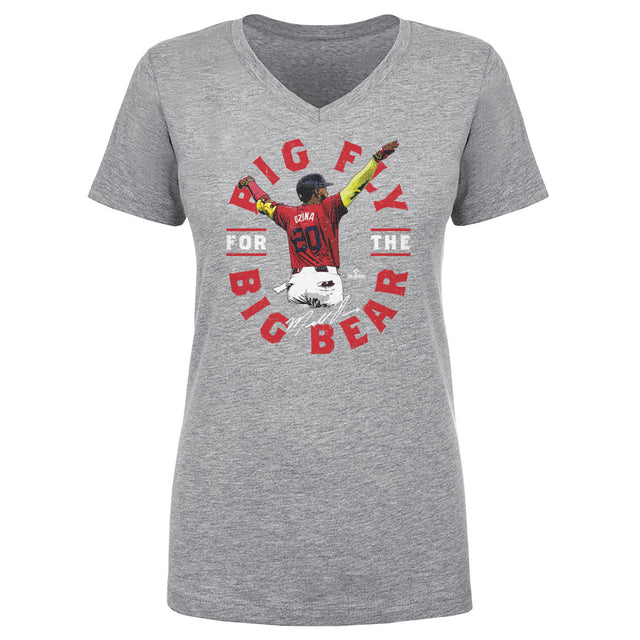 Marcell Ozuna Women's V-Neck T-Shirt | 500 LEVEL