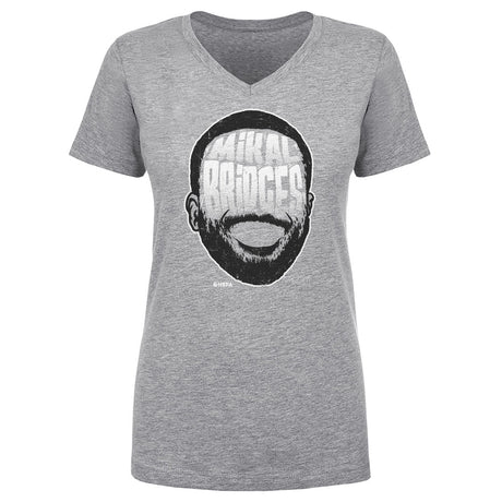 Mikal Bridges Women's V-Neck T-Shirt | 500 LEVEL