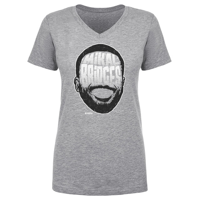 Mikal Bridges Women's V-Neck T-Shirt | 500 LEVEL