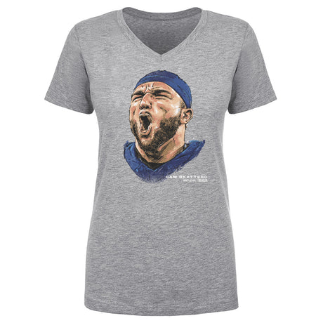 Cam Skattebo Women's V-Neck T-Shirt | 500 LEVEL