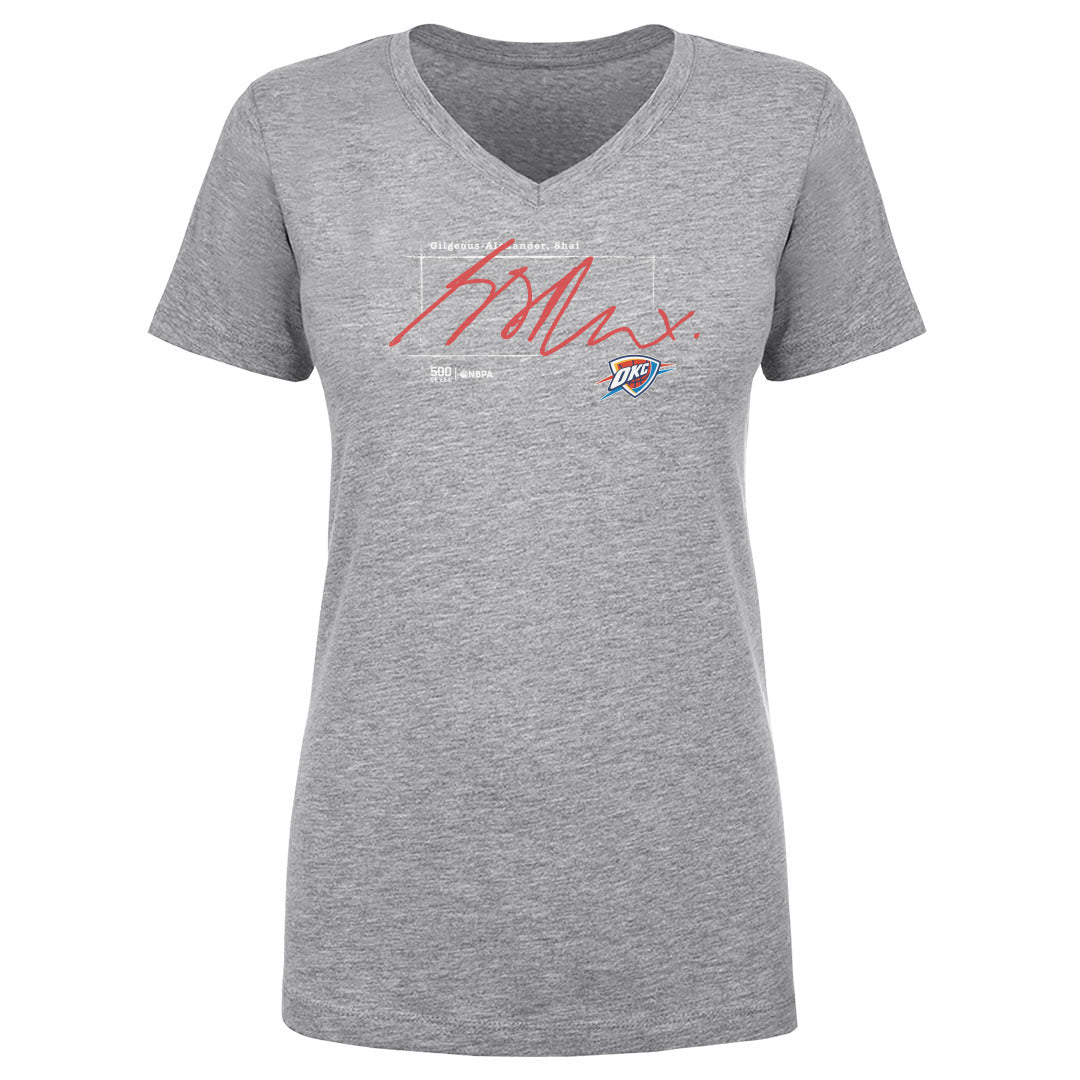 Shai Gilgeous-Alexander Women's V-Neck T-Shirt | 500 LEVEL