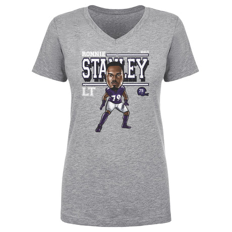 Ronnie Stanley Women's V-Neck T-Shirt | 500 LEVEL