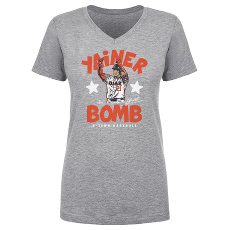 Yainer Diaz Women's V-Neck T-Shirt | 500 LEVEL