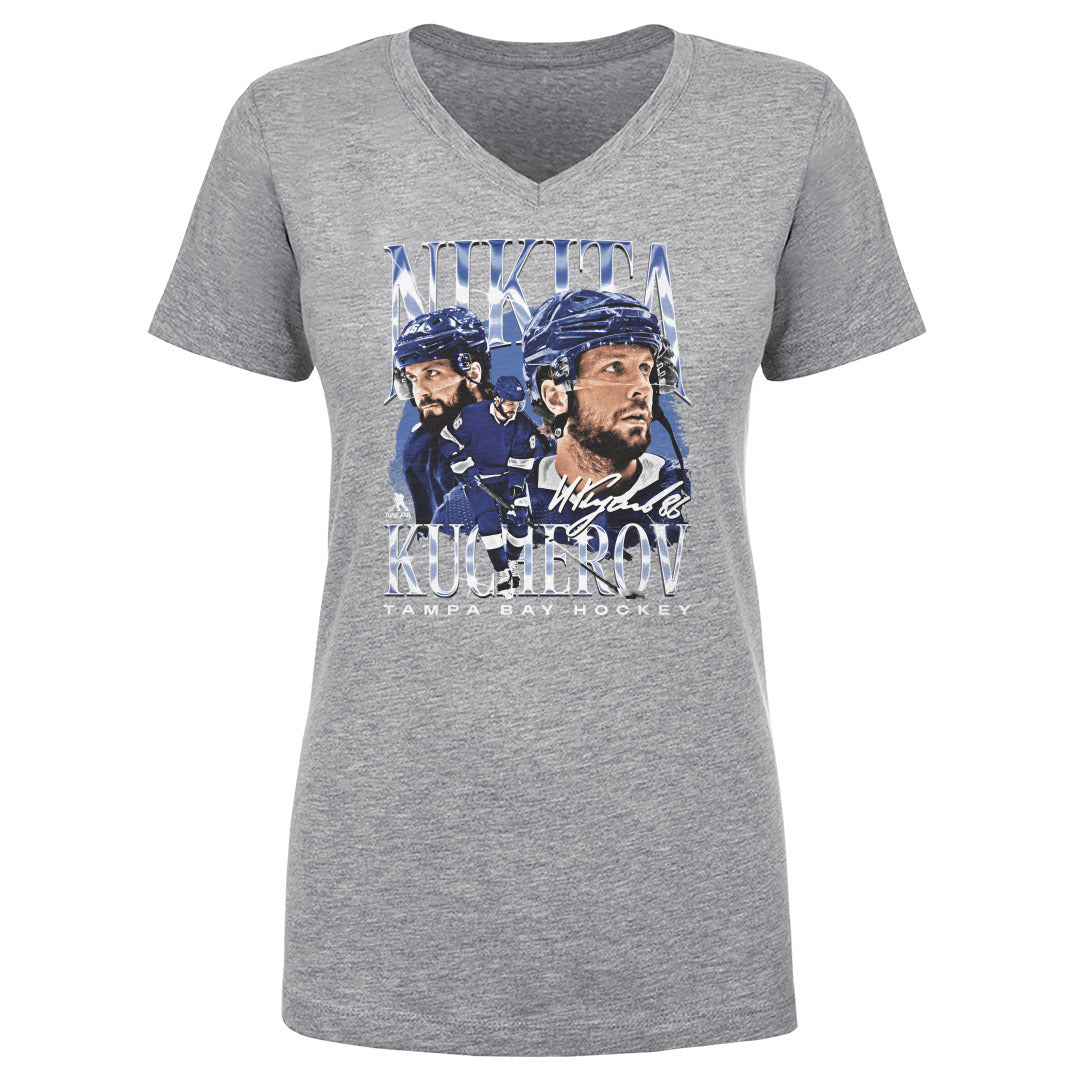 Nikita Kucherov Women's V-Neck T-Shirt | 500 LEVEL