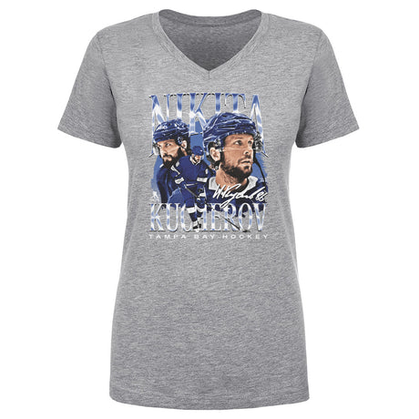 Nikita Kucherov Women's V-Neck T-Shirt | 500 LEVEL