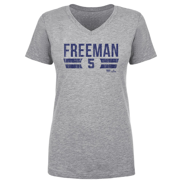 Freddie Freeman Women's V-Neck T-Shirt | 500 LEVEL