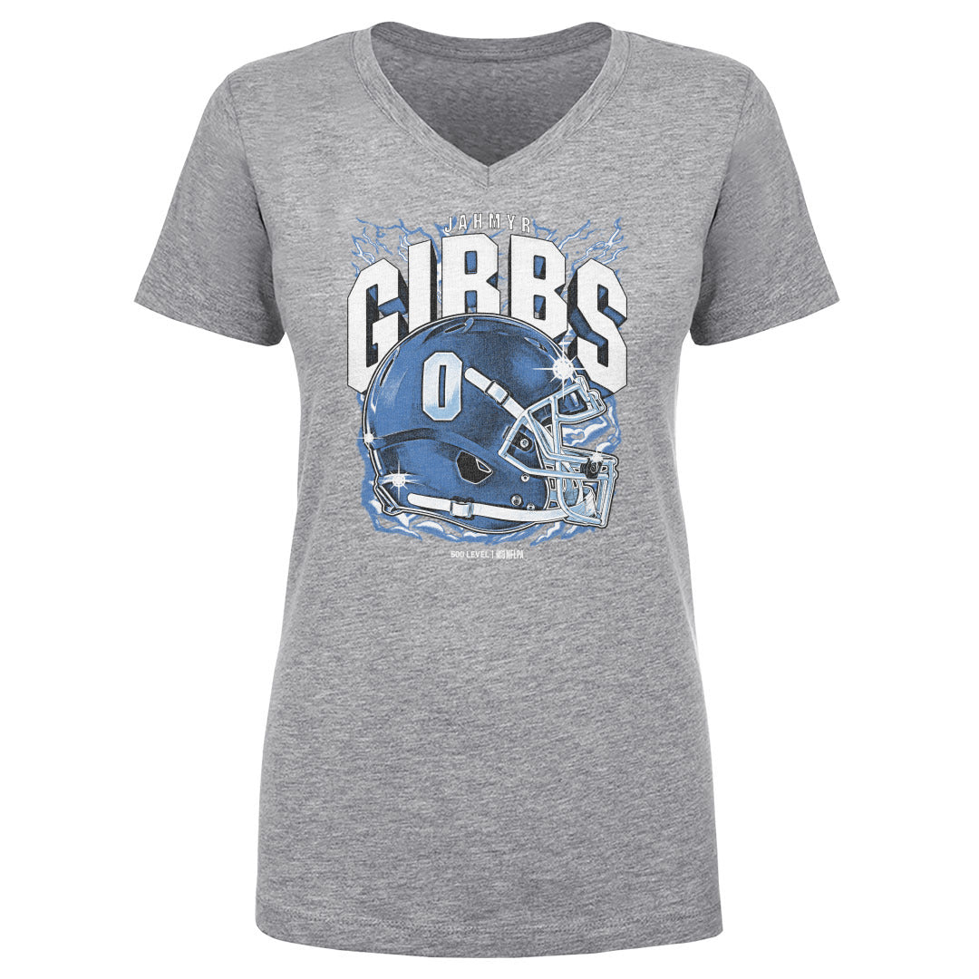 Jahmyr Gibbs Women's V-Neck T-Shirt | 500 LEVEL