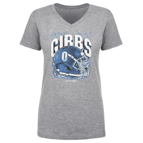 Jahmyr Gibbs Women's V-Neck T-Shirt | 500 LEVEL