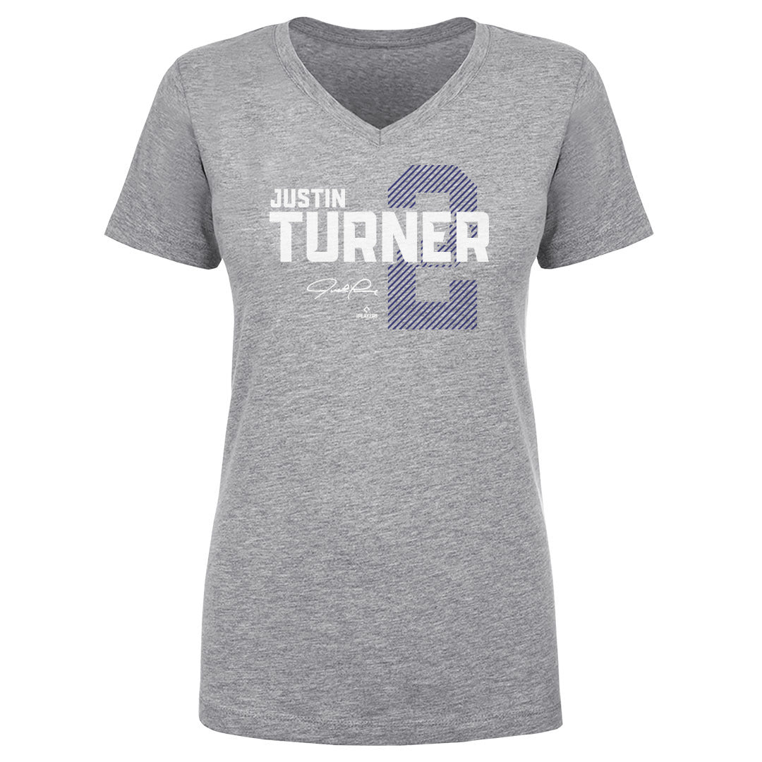 Justin Turner Women&#39;s V-Neck T-Shirt | 500 LEVEL