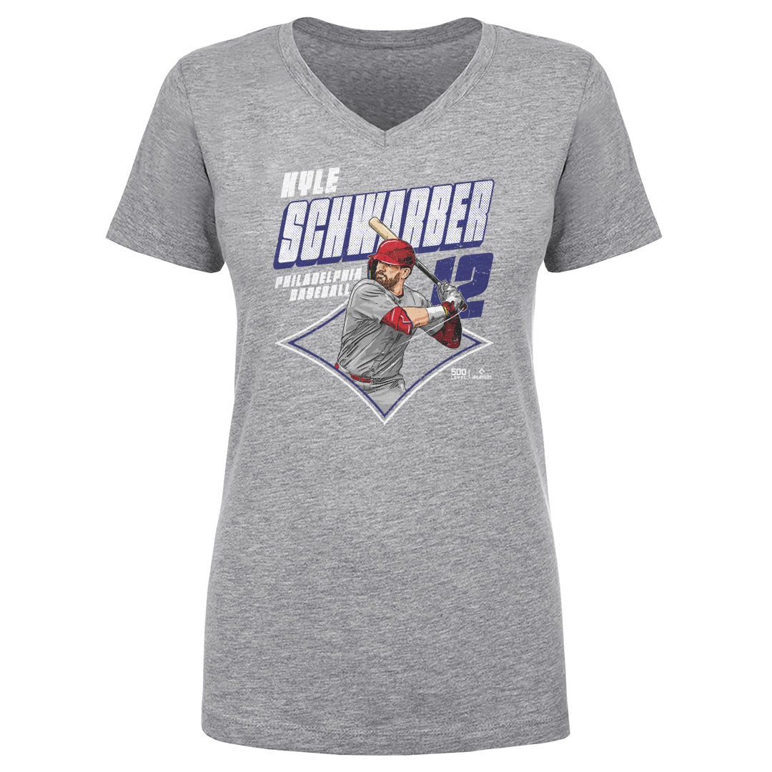 Kyle Schwarber Women's V-Neck T-Shirt | 500 LEVEL