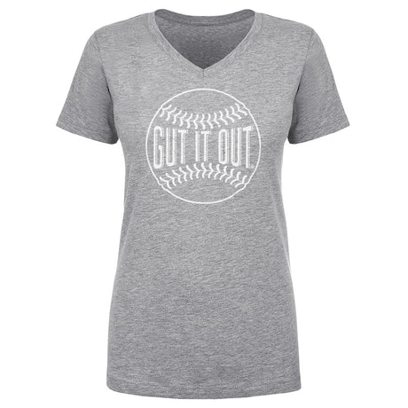 Gut It Out Foundation Women's V-Neck T-Shirt | 500 LEVEL