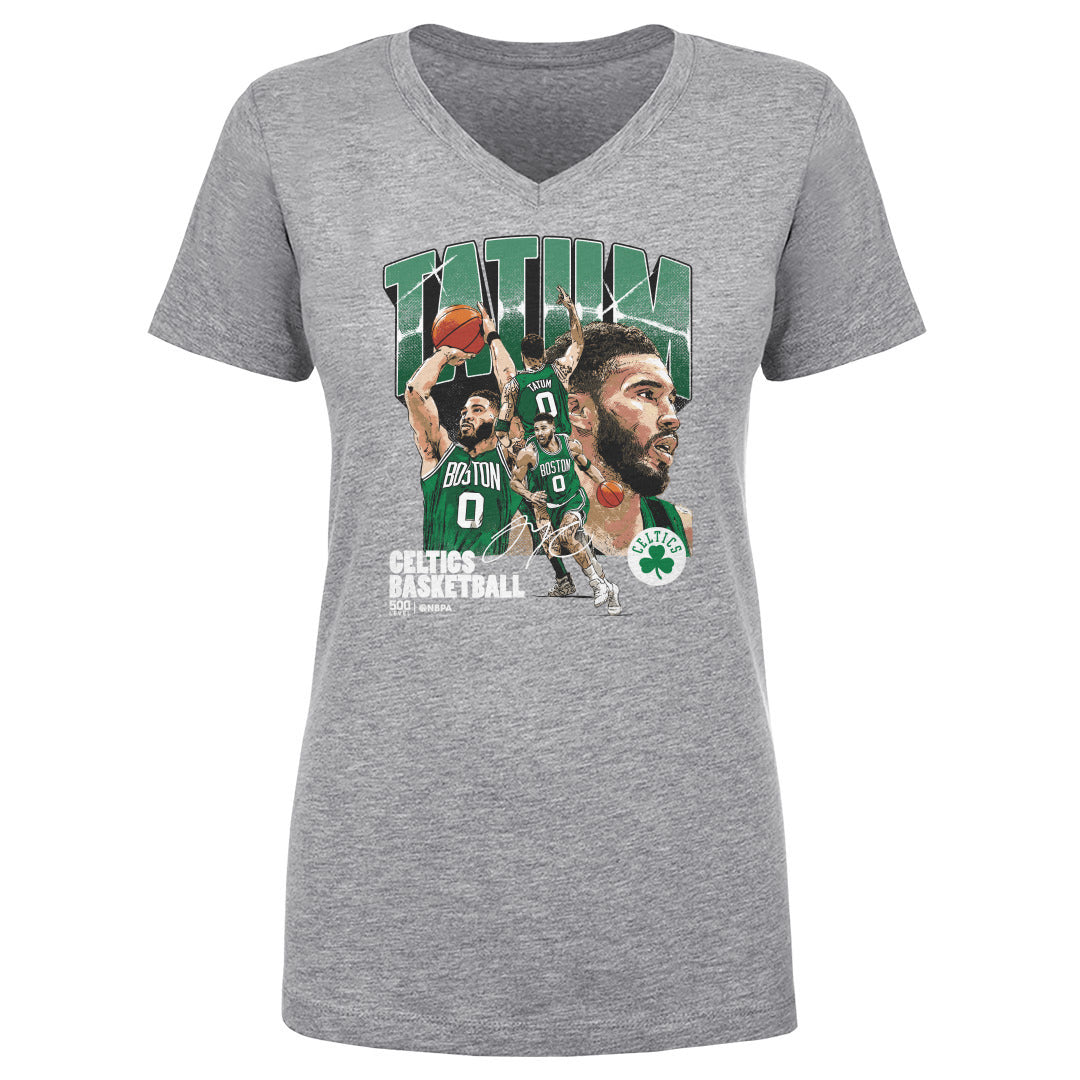 Jayson Tatum Women's V-Neck T-Shirt | 500 LEVEL
