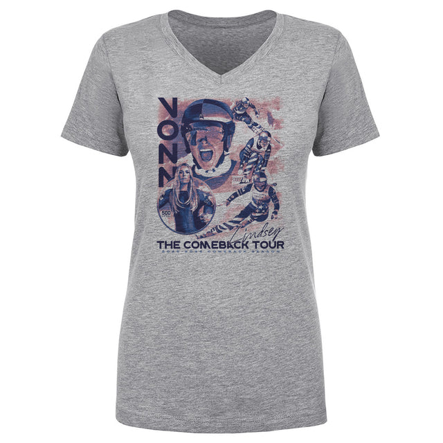 Lindsey Vonn Women's V-Neck T-Shirt | 500 LEVEL