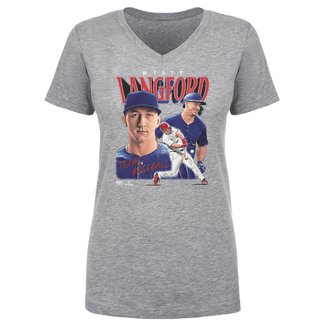 Wyatt Langford Women's V-Neck T-Shirt | 500 LEVEL