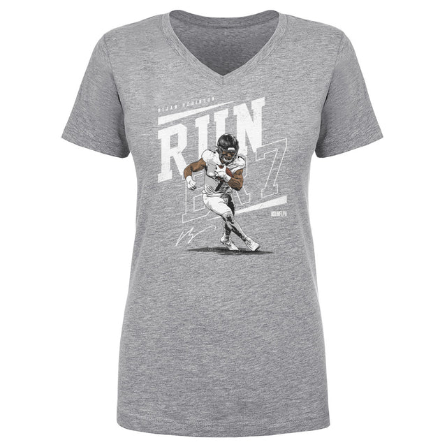 Bijan Robinson Women's V-Neck T-Shirt | 500 LEVEL