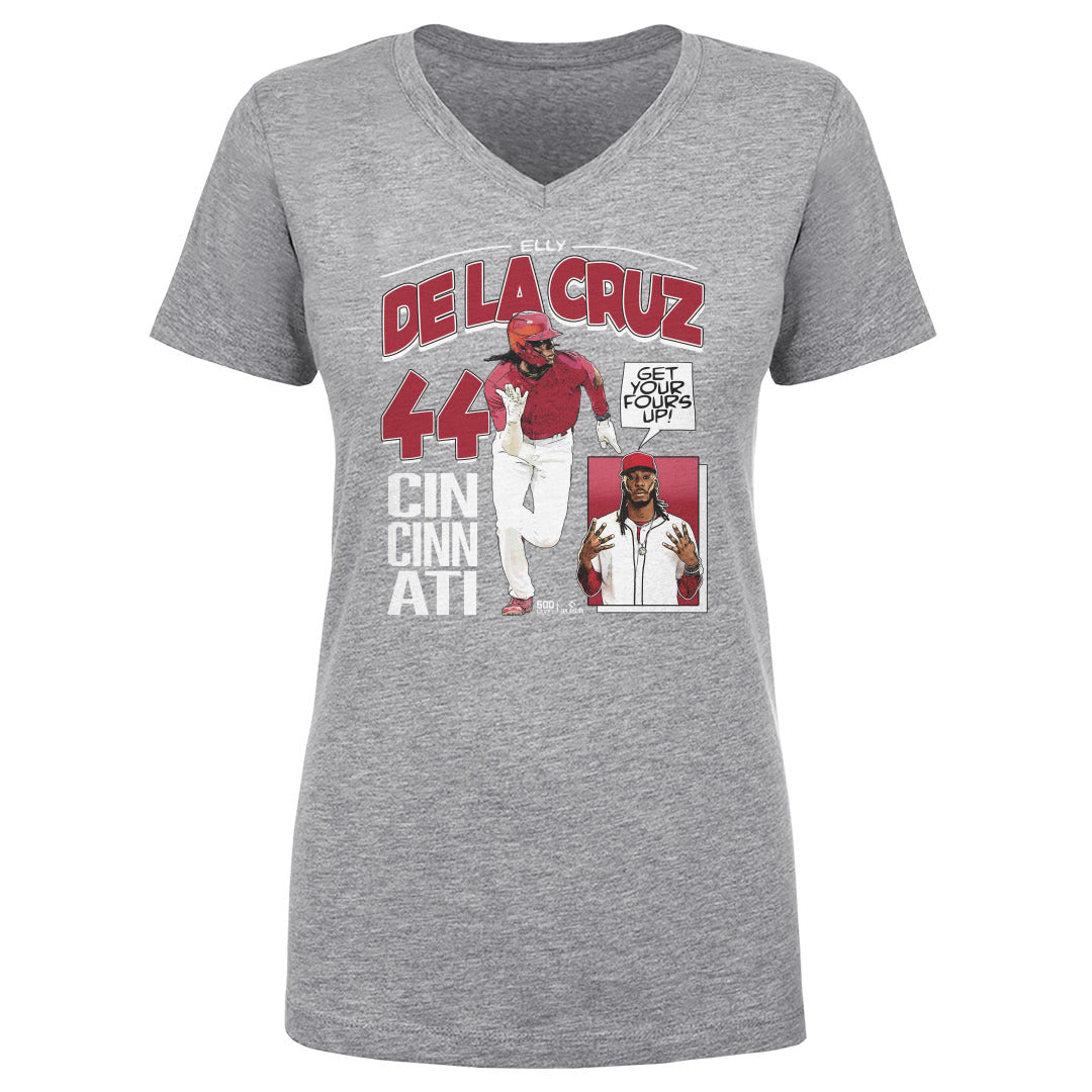 Elly De La Cruz Women's V-Neck T-Shirt | 500 LEVEL
