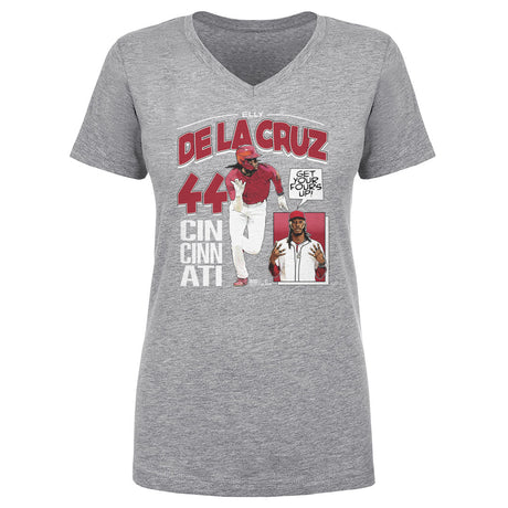 Elly De La Cruz Women's V-Neck T-Shirt | 500 LEVEL