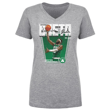 Neemias Queta Women's V-Neck T-Shirt | 500 LEVEL