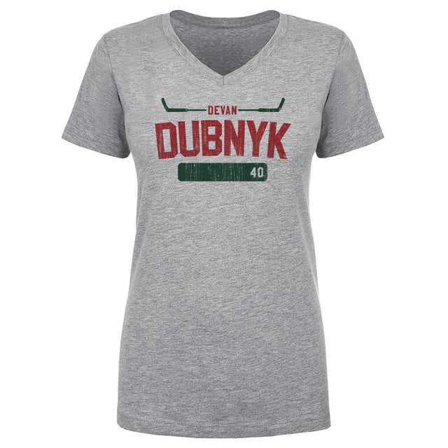 Devan Dubnyk Women's V-Neck T-Shirt | 500 LEVEL