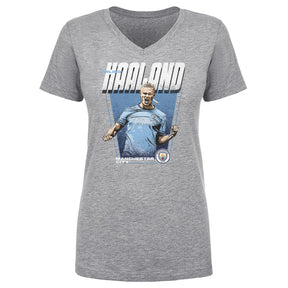 Erling Haaland Women's V-Neck T-Shirt | 500 LEVEL