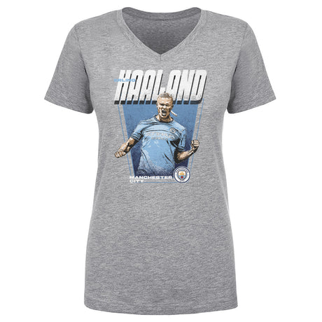 Erling Haaland Women's V-Neck T-Shirt | 500 LEVEL