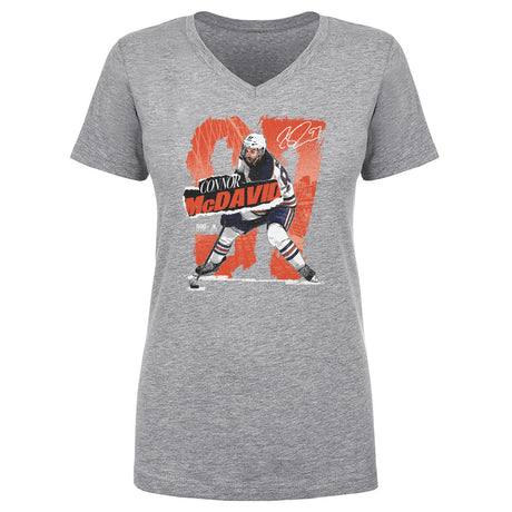Connor McDavid Women's V-Neck T-Shirt | 500 LEVEL