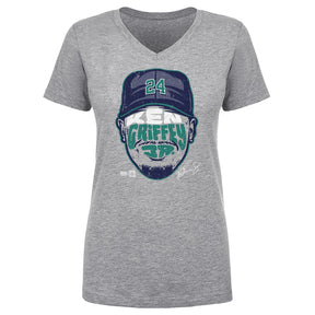 Ken Griffey Jr. Women's V-Neck T-Shirt | 500 LEVEL